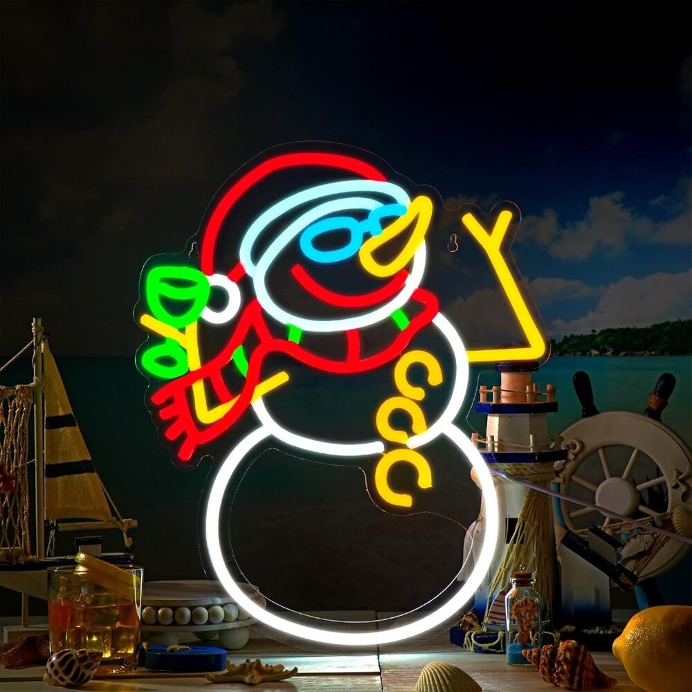 Christmas in July Neon Sign Led Candy Dimmable Light Up Sign for Party Kids